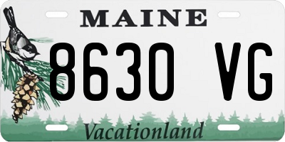 ME license plate 8630VG