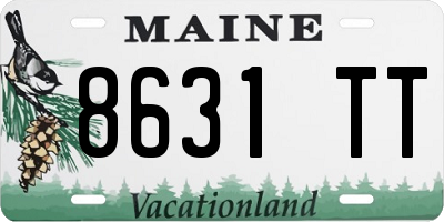 ME license plate 8631TT