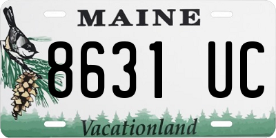 ME license plate 8631UC