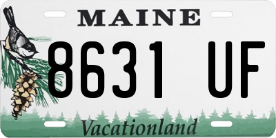 ME license plate 8631UF