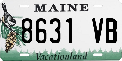 ME license plate 8631VB
