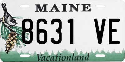 ME license plate 8631VE