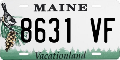 ME license plate 8631VF