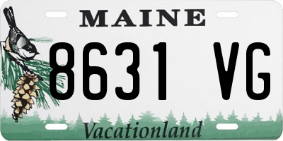 ME license plate 8631VG