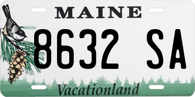 ME license plate 8632SA