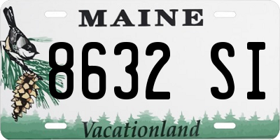 ME license plate 8632SI