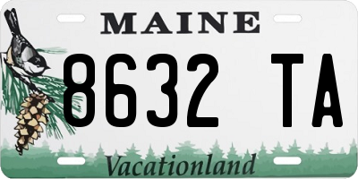 ME license plate 8632TA