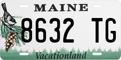 ME license plate 8632TG