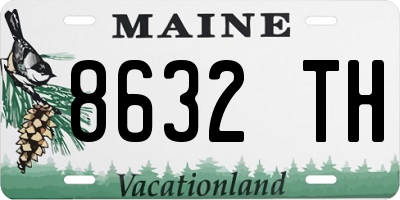 ME license plate 8632TH