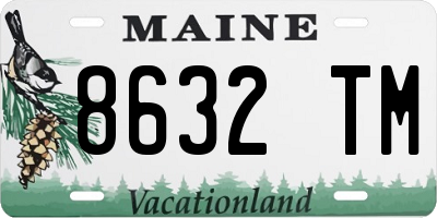 ME license plate 8632TM