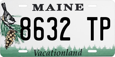 ME license plate 8632TP