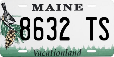 ME license plate 8632TS