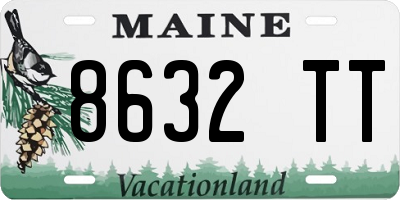 ME license plate 8632TT