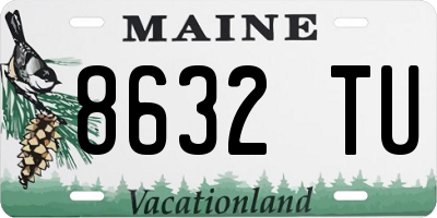 ME license plate 8632TU