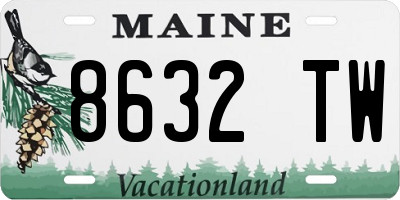 ME license plate 8632TW