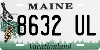 ME license plate 8632UL