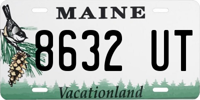 ME license plate 8632UT