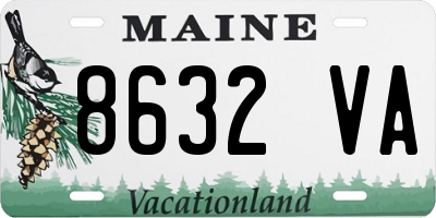 ME license plate 8632VA