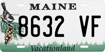 ME license plate 8632VF