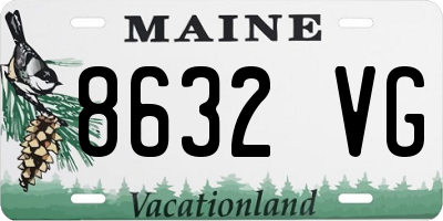 ME license plate 8632VG