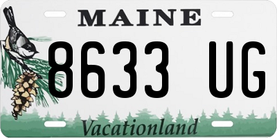 ME license plate 8633UG
