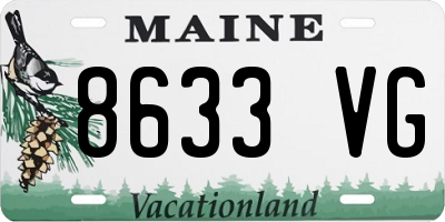 ME license plate 8633VG