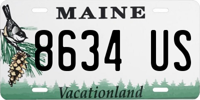 ME license plate 8634US