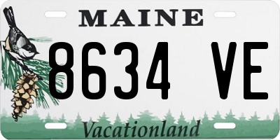 ME license plate 8634VE