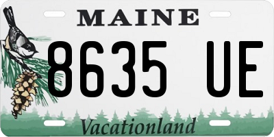 ME license plate 8635UE