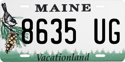 ME license plate 8635UG