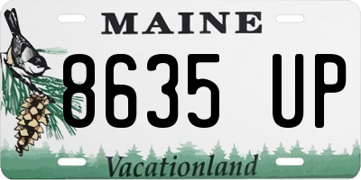 ME license plate 8635UP