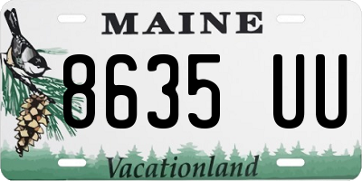 ME license plate 8635UU