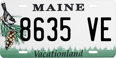 ME license plate 8635VE