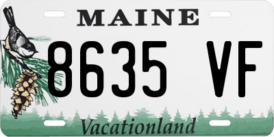 ME license plate 8635VF