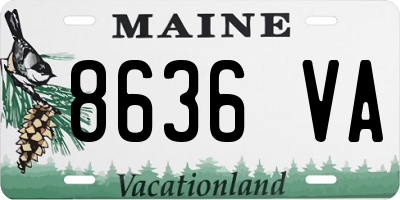 ME license plate 8636VA