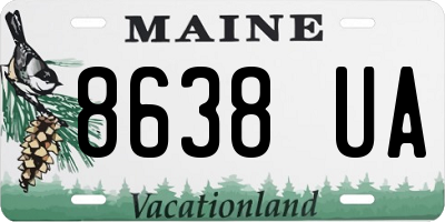 ME license plate 8638UA