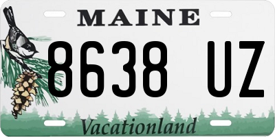 ME license plate 8638UZ