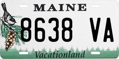 ME license plate 8638VA