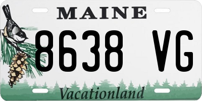 ME license plate 8638VG