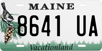 ME license plate 8641UA