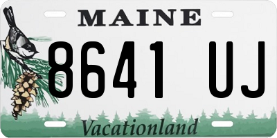 ME license plate 8641UJ