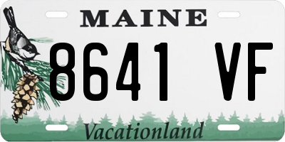 ME license plate 8641VF
