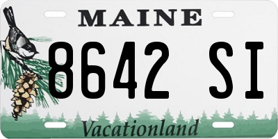 ME license plate 8642SI