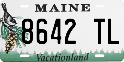 ME license plate 8642TL