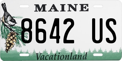 ME license plate 8642US
