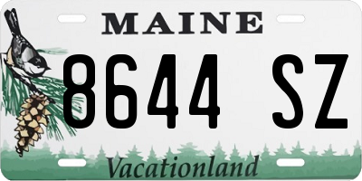 ME license plate 8644SZ