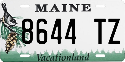 ME license plate 8644TZ