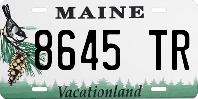 ME license plate 8645TR