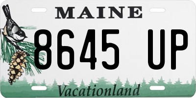 ME license plate 8645UP
