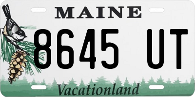 ME license plate 8645UT